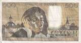 France 1973 500 Francs Pascal - 06-12-1973 - Serial U.37 VF