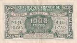 France  1000 Francs Marianne - 1945 Letter A VF+