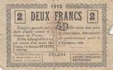 France  2 Francs - Chamber of Commerce - Amiens - 1915 VG+