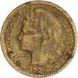 Togo 1925 1 Franc Laureate head left FF