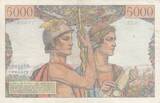 France 1951 5000 Francs - Sea and Countryside - 01-02-1951 - Serial O.45 VF