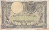 Poland 1919 500 Zlotych - T. Kosciuszko - Crowned Eagle - 28-02-1919 - Serial S.A.4967287 VF