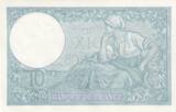 France 1939 10 Francs - Minerva - 19-10-1939 - Serial P.74963 UNC