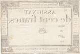France  100 francs - 18 Nivose An III - 1794 - Sign. Gibier - Serial 40 VF