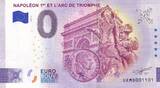 France  Lot of 2 x 0 Euro Souvenir - Napoleon Arc of Triumph in Paris - Classic and Anniversay - 2025 UNC