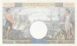 France 1940 1000 Francs - Commerce and Industry - 19-12-1940 - Serial M.1419 UNC