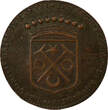 France 1 token Mayors of Nantes, Jean Régnier - Copper Token -1674 FF+