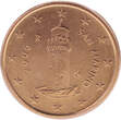 San Marino  Lot 1, 2 and 5 euro cents 2006 UNC ( non circulé)