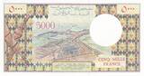 Djibouti  5000 Francs - Man and Forest scene - Harbor - 1979 - Serial C.004 - P.38d UNC