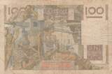 France 1953 100 Francs Young farmer - Inverted Watermak - 01-10-1953 - Serial G.565 VG