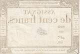 France  100 Francs - 18 Nivose An III - (07.01.1795) - Sign. Tuet - Serial 532 VF
