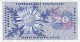 Switzerland  20 Francs - Guillaume-Henri Dufour - Silver thistle - 1965 - P.46m VF+
