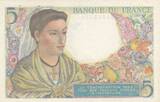 France 1943 5 Francs - Shepherd - 02-06-1943 - Serial Z.5 UNC