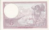 France 1940 5 Francs - Purple - 28-11-1940 - Serial M.66179 AU