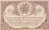 France 50 centimes 1915 50 Cents -Chamber of Commerce - Creuse - 10-26-1915 - 2nd Issues - Serial A VF+