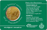 San Marino  Porta San Francesco - 50 centimes 2012 Coincard + Stamp BU