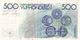 Belgium  500 Francs - Constantin Meunier - ND (1982-1998) - P.143.a6 VF