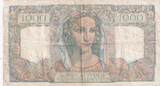 France 1949 1000 Francs Minerva and Hercules - 07-04-1949 - Serial W.556 - F.41.26 VF