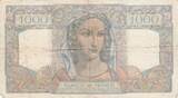 France 1948 1000 Francs Minerva and Hercules - 15-07-1948 - Serial O.457 FF+