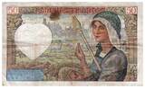 France 1940 50 Francs Jacques Coeur - 13-06-1940 - Serial T.11 VF