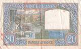 France 1941 20 Francs Science and Industry - 03-04-1941 Serial K.3220 VF