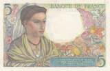 France 1943 5 Francs - Shepherd - 22-07-1943 - Serial O.27 UNC