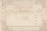France  100 francs - 18 Nivose An III - 1794 - Sign. Mane - Serial 3748 VF