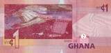 Ghana 1 cédi 1 Cedi, K. Nkrumah and 5 leaders - Dam - 2022 - Serial LJ UNC