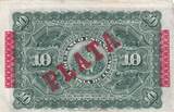 Cuba  10 Pesos - Harvesting sugar cane Overprint PLATA - 1896 FF
