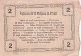 France 1916 2 Francs - Fourmies - Regional Coupon - 08-05-1916 - Serial 10 VF