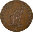 France 1 token IInd Republic - Copper Token, French Uprising of February 1848 VF+