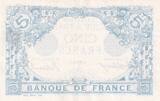 France 1915 5 Francs - Blue - 07-05-1915 - Serial D.5081 XF