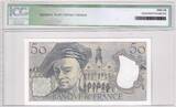 France  50 Francs - Quentin de la Tour - 1987 - Serial K.49 - ICG 66 Choice UNC