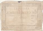 France  100 francs - 18 Nivose An III - 1794 - Sign. Chapotot - Serial 786 FF