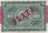 Cuba  10 Pesos - Harvesting sugar cane Overprint PLATA - 1896 FF