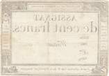 France  100 francs - 18 Nivose An III - 1794 - Sign. Morin - Serial 760 VF