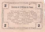 France 1916 2 Francs - Fourmies - Regional Coupon - 08-05-1916 - Serial 2 VF