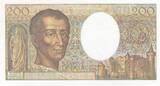 France  200 Francs - Montesquieu - 1991 - Serial F.087 AU