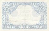 France 1916 5 Francs - Blue - 28-08-1916 - Serial D.13581 AU