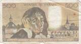 France 1979 500 francs - Pascal - 07-06-1979 - Serial X.98 VF