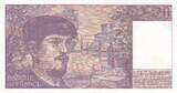France  20 Francs - Debussy - 1983 - Serial F.010 XF