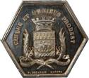 France 1 token Poinçon Corne (après 1879) Assurances Mutuelles contre l