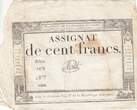 France  100 Francs - 18 Nivose An III - (07.01.1795) - Sign. Boitet - Serial 1479 VF