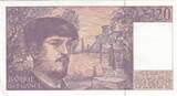 France  20 Francs - Debussy - 1993 - Serial W.040 XF+