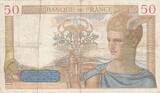 France 1936 50 Francs - Ceres - 19-03-1936 - Serial B.4025 VF