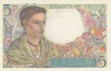 France 1943 5 Francs - Shepherd - 05-08-1943 - Serial X.59 AU