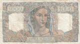 France 1949 1000 Francs Minerva and Hercules - 17-02-1949 - Serial U.517 FF+