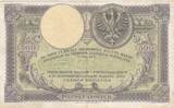 Poland 1919 500 Zlotych - T. Kosciuszko - Crowned Eagle - 28-02-1919 - Serial S.A.0534620 VF