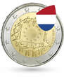 Netherlands 2015 2 Euros Commémo. Commune 2015 - 30 years of the European flag UNC ( non circulé)