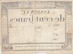 France  100 francs - 18 Nivose An III - 1794 - Sign. Vienoz - Serial 33 VF